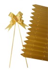 Pack x 200 - moño magico 2x39 cm DORADO