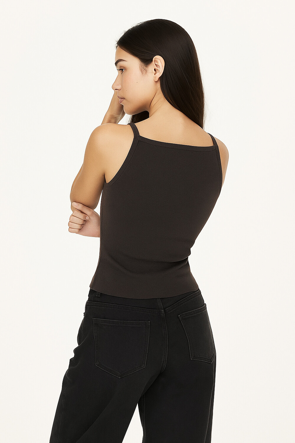 Musculosa Rina Gris Oscuro