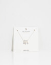 Cadena Corta con Dije Strass Collar Con Dije De Cubic Zirconia - Plateado