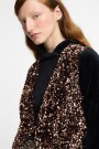 VEST DE LENTEJUELAS CON BOTON Cobre