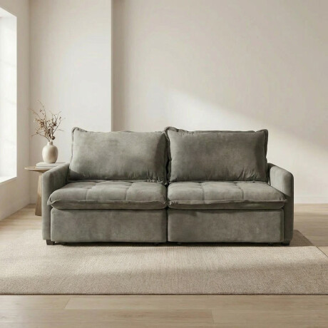 Sofá Cama Oliver - Tela Microfibra 12075 (Salvia)