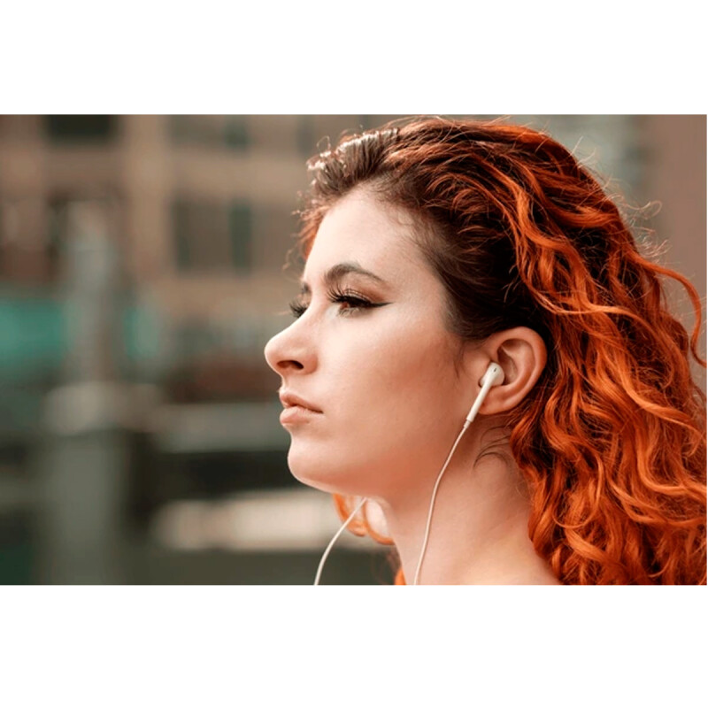 Auriculares clasicos manos libres blanco Auriculares clasicos manos libres blanco