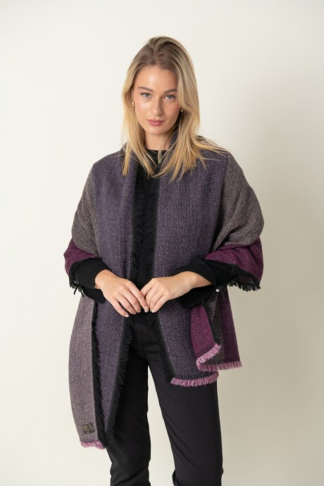 PASHMINA CUARZO AHUMADO Borgoña