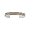 Brazalete trenzado con borde-Plata 925-Sin Piedra-BR3040 sinpiedra