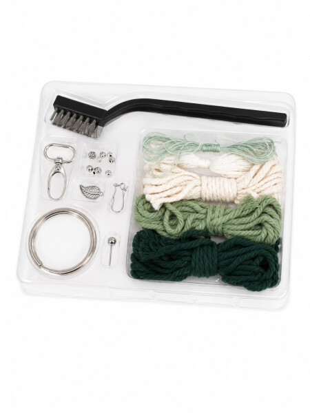 MACRAME KIT PARA HACER LLAVEROS MULTICOLOR