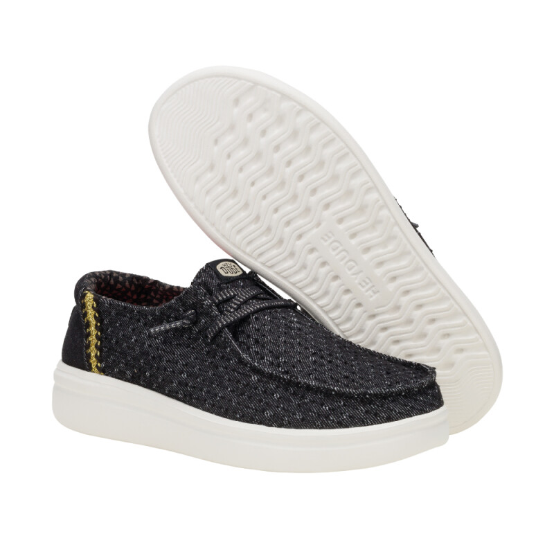 Wendy Rise Perf Canvas - Mujer Black