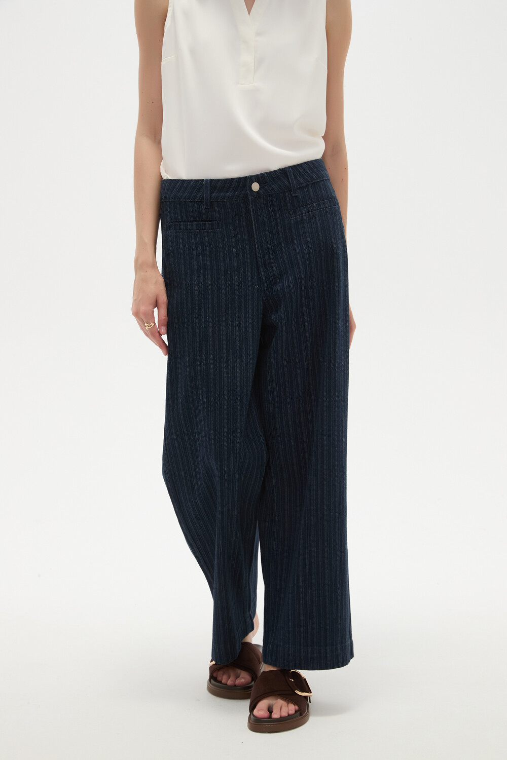 Pantalon Virde Azul Indigo
