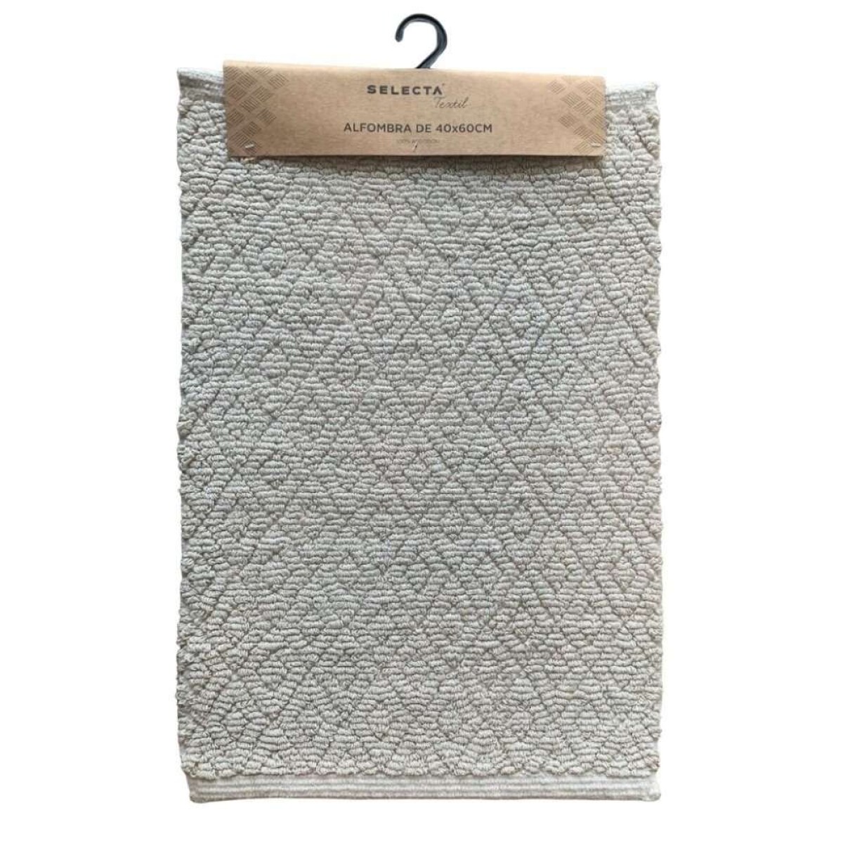 Alfombra Algodón 40X60Cm Rombos Crudo 