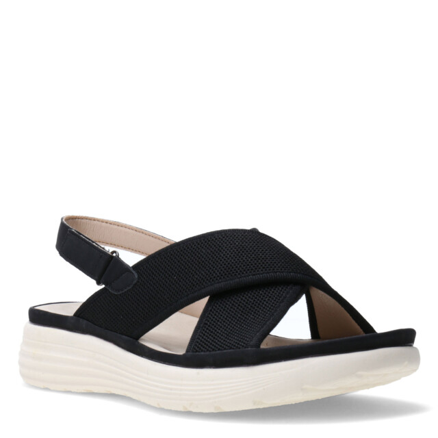Sandalias de Mujer Lady Confort CHAPELLE con tiras cruzadas Negro