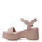 Sandalia de Mujer Miss Carol KROVA con plataforma Beige
