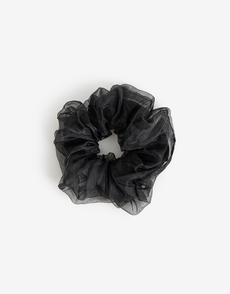 Skunzies Lisas Scrunchie Doble - Negro
