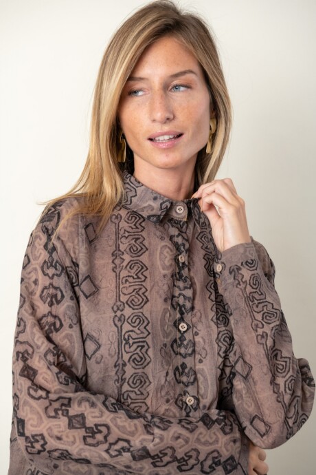 CAMISA VENTURINA Visón