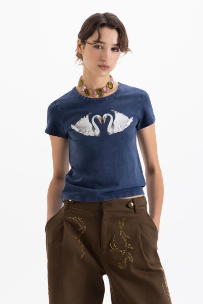 Remera Swan Azul