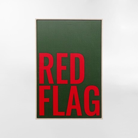 CUADRO RED FLAG ROJO - -