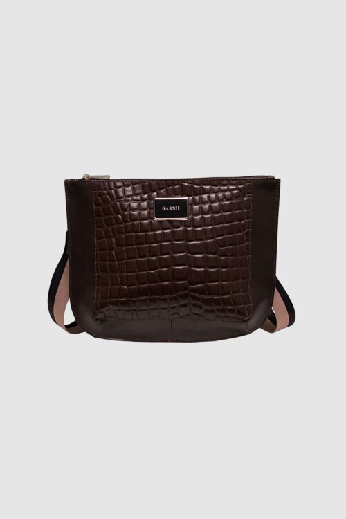 Bandolera Laura Crocco Chocolate con Chocolate
