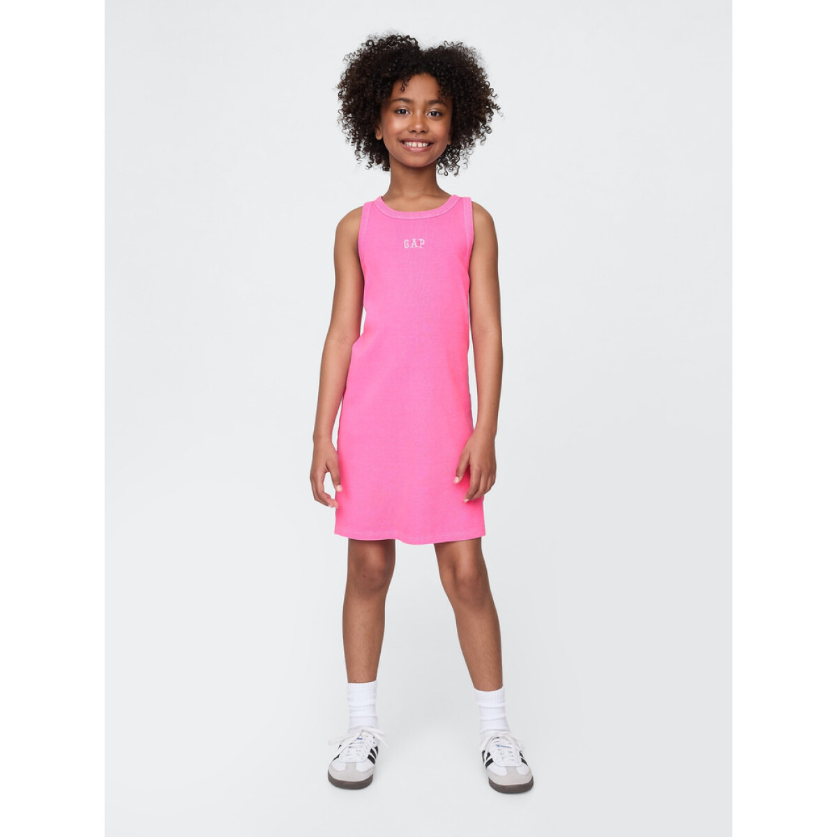 FRCH LOGO TANK DRESS - STANDOUT PINK 