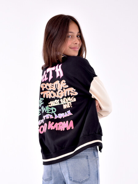 CAMPERA GRAFFITI AZUL OSCURO
