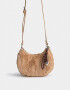 Bandoleras Bandolera Peluche Con Charm - Marron Beige