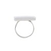 Anillo Cuadrado-Plata 925-Piedra Nacar-AN3382 conpiedra
