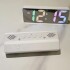 Reloj Despertador Digital Led Temperatura Usb Pilas Alarma Color Variante Blanco
