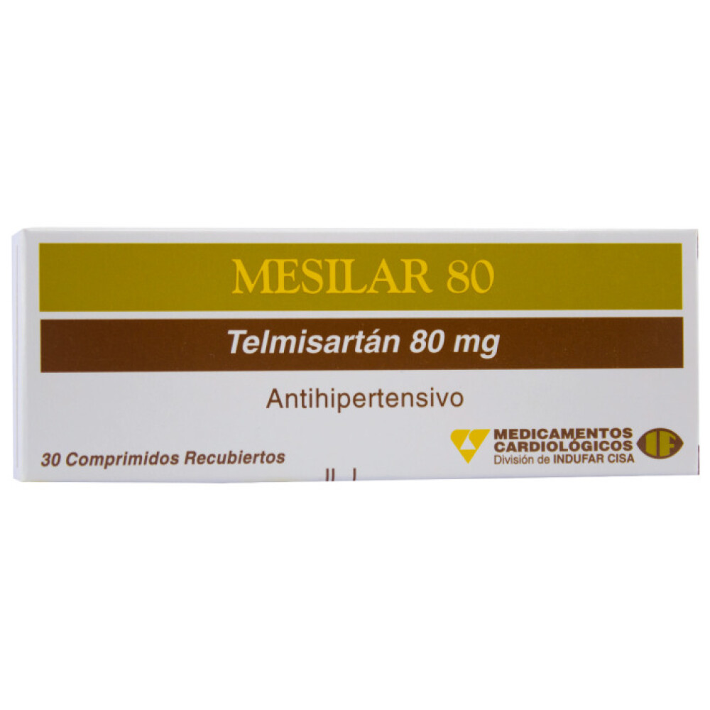 MESILAR 80 MG. CJ X 30 COMP. REC. única