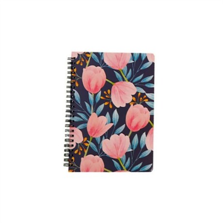 Cuaderno Flora A5 80 hojas Azul