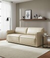 Sillon Positano 3 Cuerpos 100% Cuero Arena