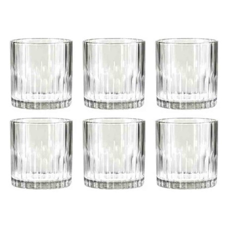 Set de 6 Vasos para Whisky en Vidrio de 335Ml Picca Citinova Transparente