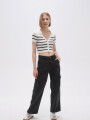 Pantalon Sash Gris Oscuro