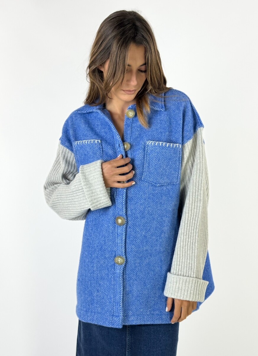 CHAQUETA LIVIA - CELESTE 