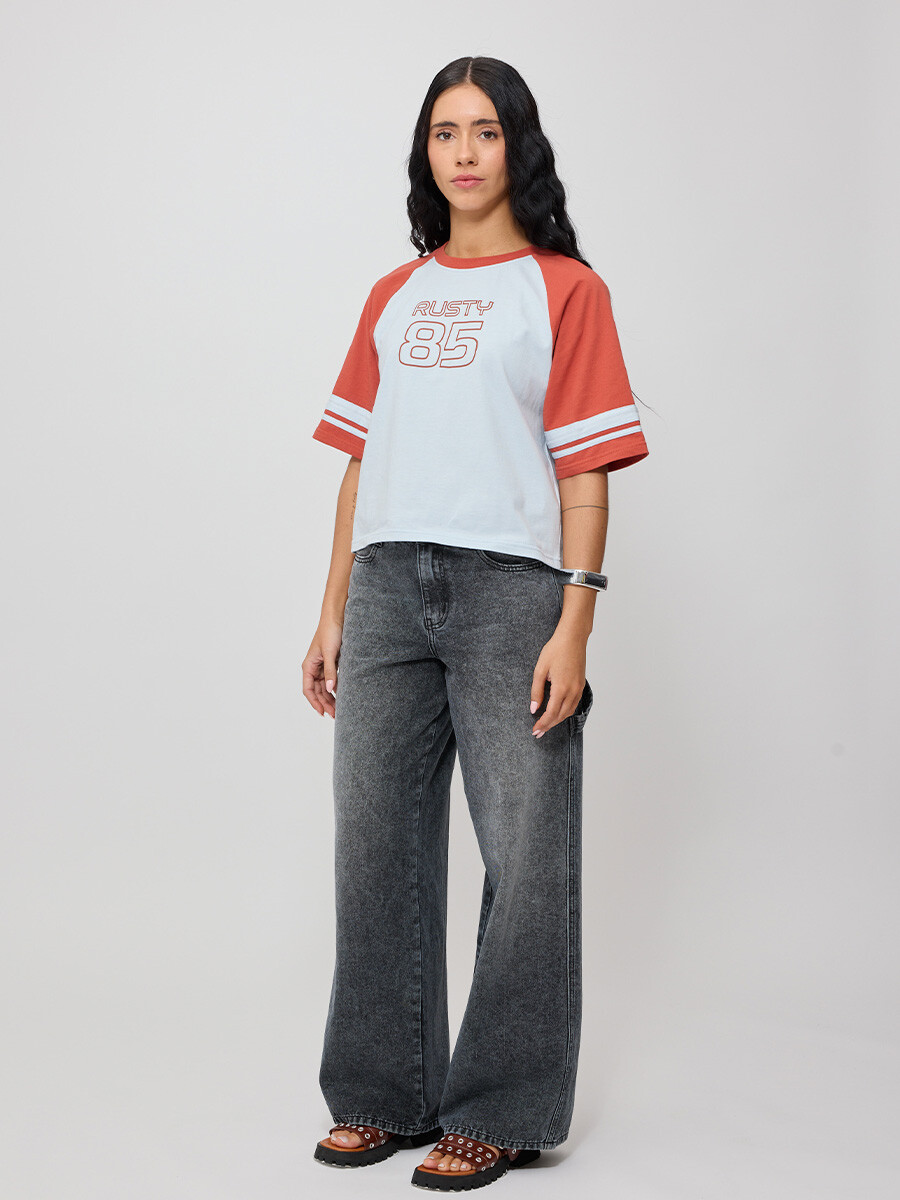 T-SHIRT NAYAN RUSTY - Celeste 