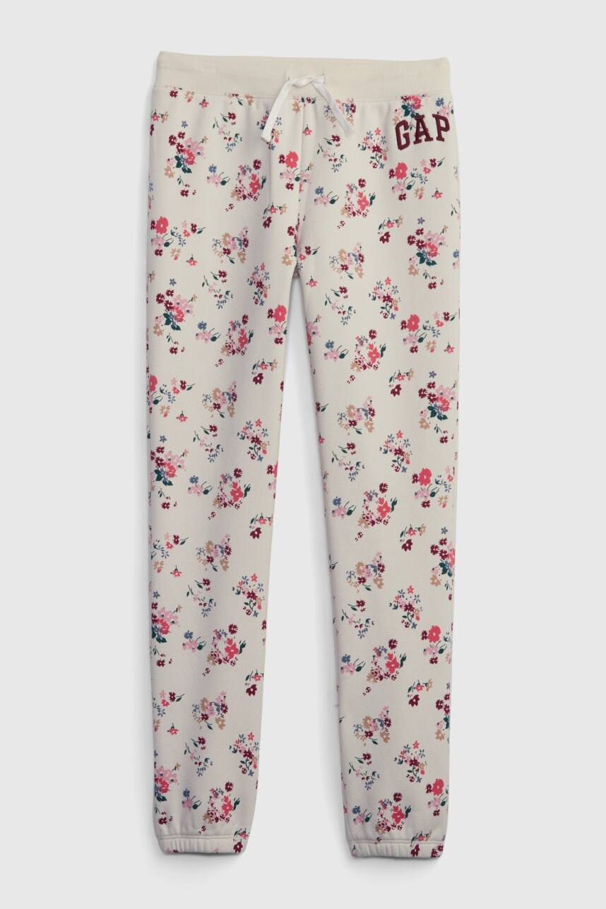 Pantalón Deportivo Logo Gap Niña Beige Floral Wph916-E