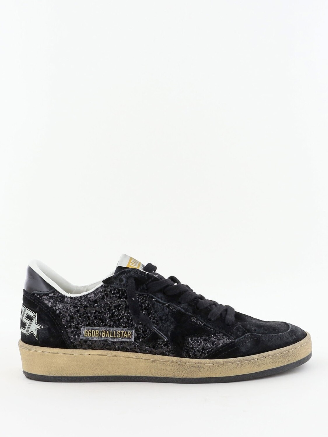 Golden Goose-Championes de gamuza, Ballstar Negro