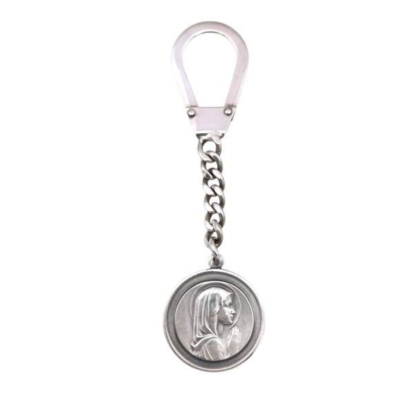 LLAVERO VIRGEN NIÑA - ALPACA plateadouniforme