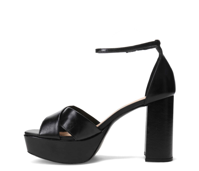 Sandalia Taco Preto