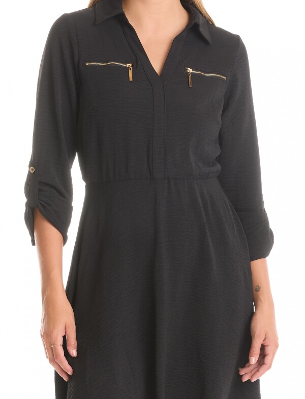 Vestido Zips NEGRO