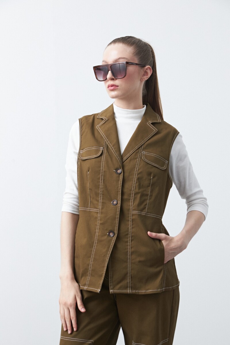 CHALECO BERTA Verde Musgo