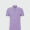 BOSS Polo de Algodón Piqué con Logo Bordado Violeta