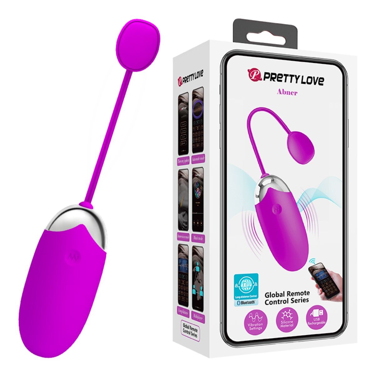 Huevo Vibrador Con App Recargable Pretty Love Abner 