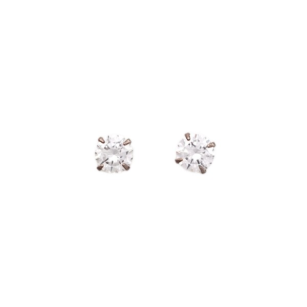 Caravanas Círculo-Plata 925-Piedra Zirconia-CA3134 conpiedra