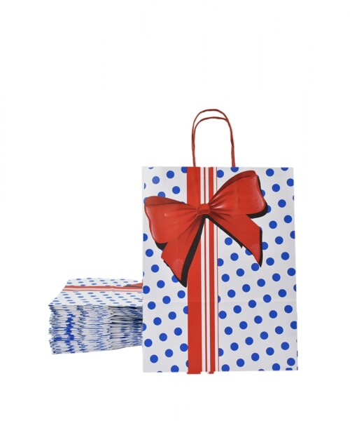 Pack x 20 - bolsa fantasia 22x10x30 cm. BLUE BOW