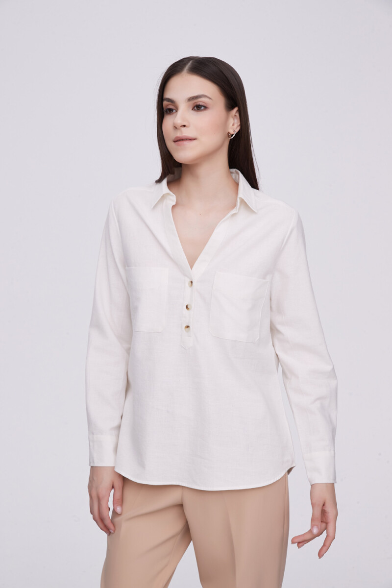 Camisa Llico - Marfil / Off White 