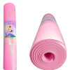 Alfombra para ejercicio, yoga, pilates. 6mm de espesor Rosa