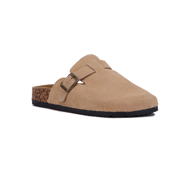 Country Zueco Dama Una Tira C/ Hebilla - Beige Beige