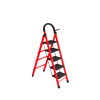 Escalera Tijera 5 Escalones De plastico Rojo/Negro