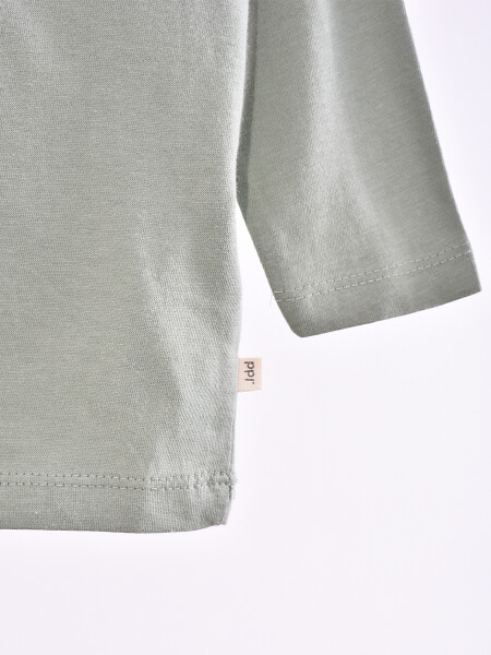 REMERA NICO VERDE GRISACEO
