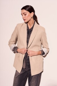 Blazer Lino Crudo Melange