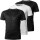 Set X3 Remeras Deportivas Para Entrenamiento Hombre Negro