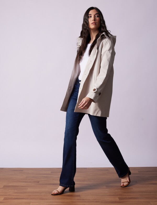 Gabardina Impermeable BEIGE CLARO