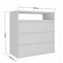 CÓMODA 3 CAJONES SOUTH PLUS - BLANCO 4130 ROBLES Cómoda 3 Cajones South Plus - Blanco 4130 Robles